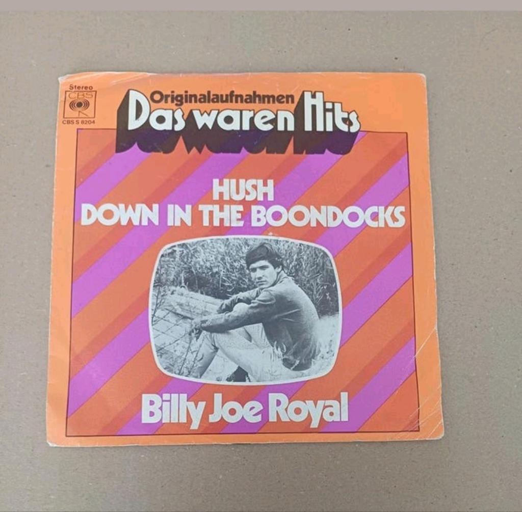 Billy Joe Royal  - Hush/ Down In The Boondocks, Beschermende buitenhoes, Ophalen of Verzenden, Gebruikt, Pop