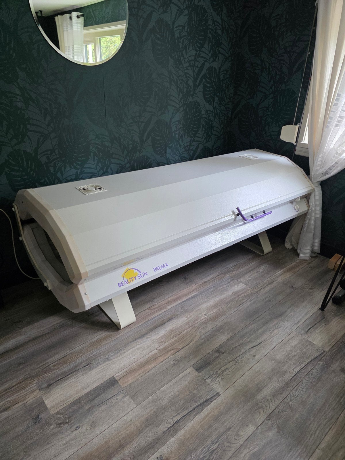 Beauty Sun Palma Zonnebank - Dubbelzijdig, Ophalen, Gebruikt, Zonnebank dubbelzijdig, 10 tot 15 lampen
