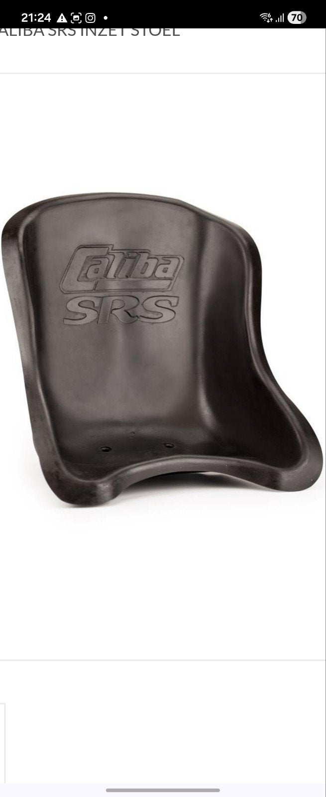 Aliba SRS Kart Inzet Stoel - nieuw, Sport en Fitness, Karting, Ophalen of Verzenden, Nieuw, Onderdelen Kart
