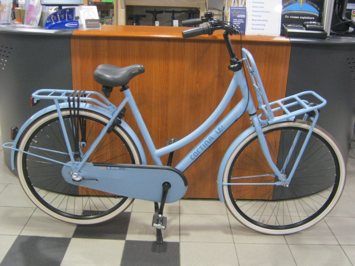 Cortina U4 Transport Dames Blue Sky Matt 57cm, Fietsen en Brommers, Gebruikt, -, -, 56 cm of meer