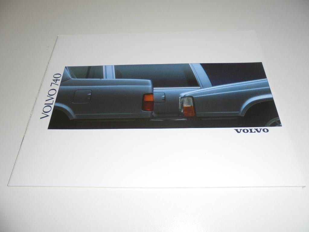 brochure Volvo 740/740 Estate  1989, Ophalen of Verzenden, Nieuw, Volvo