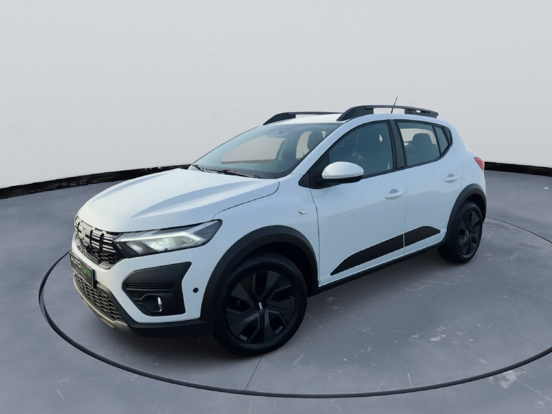 Dacia Sandero 1.0 tce Stepway Expression Automaat Apple carp, Auto's, Dealer onderhouden, Stof, Gebruikt, Zwart