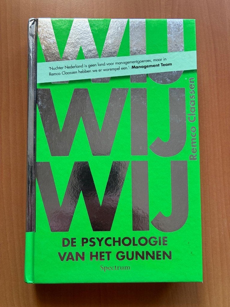 Wij - de psychologie van het gunnen -Remco Claassen, Remco Claassen, Nieuw, Ophalen of Verzenden, Management