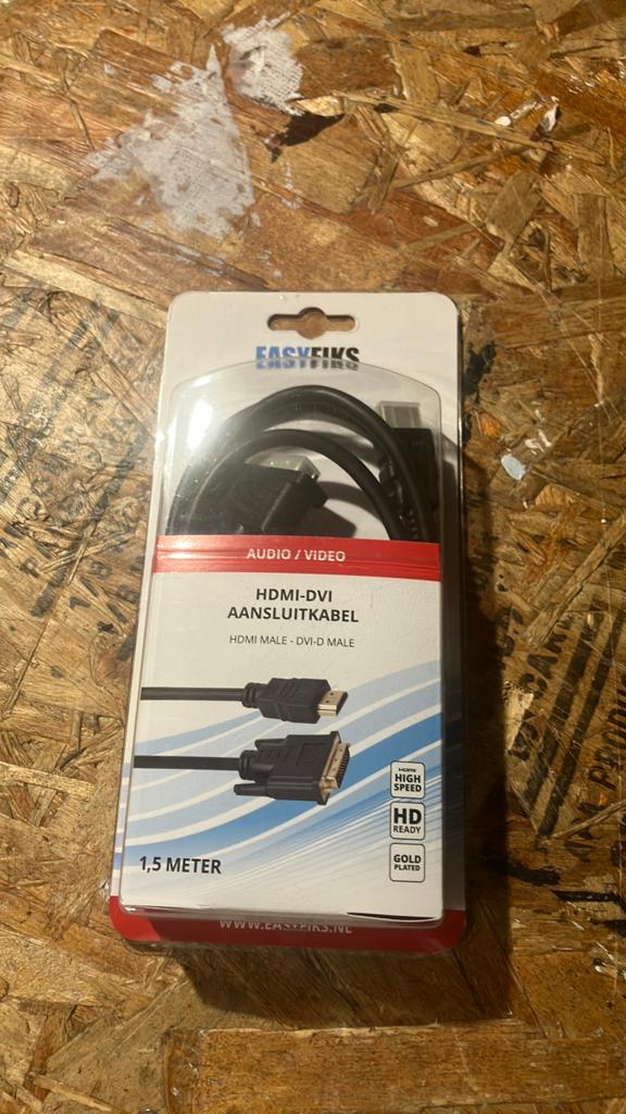 HDMI - DVI KABEL, Ophalen of Verzenden, Nieuw, Minder dan 2 meter, HDMI-kabel