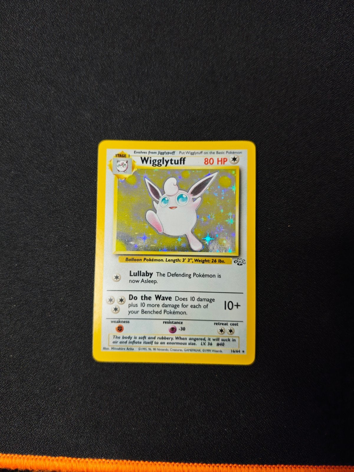 Wigglytuff Pokémon Jungle wotc holo, Ophalen of Verzenden, Zo goed als nieuw