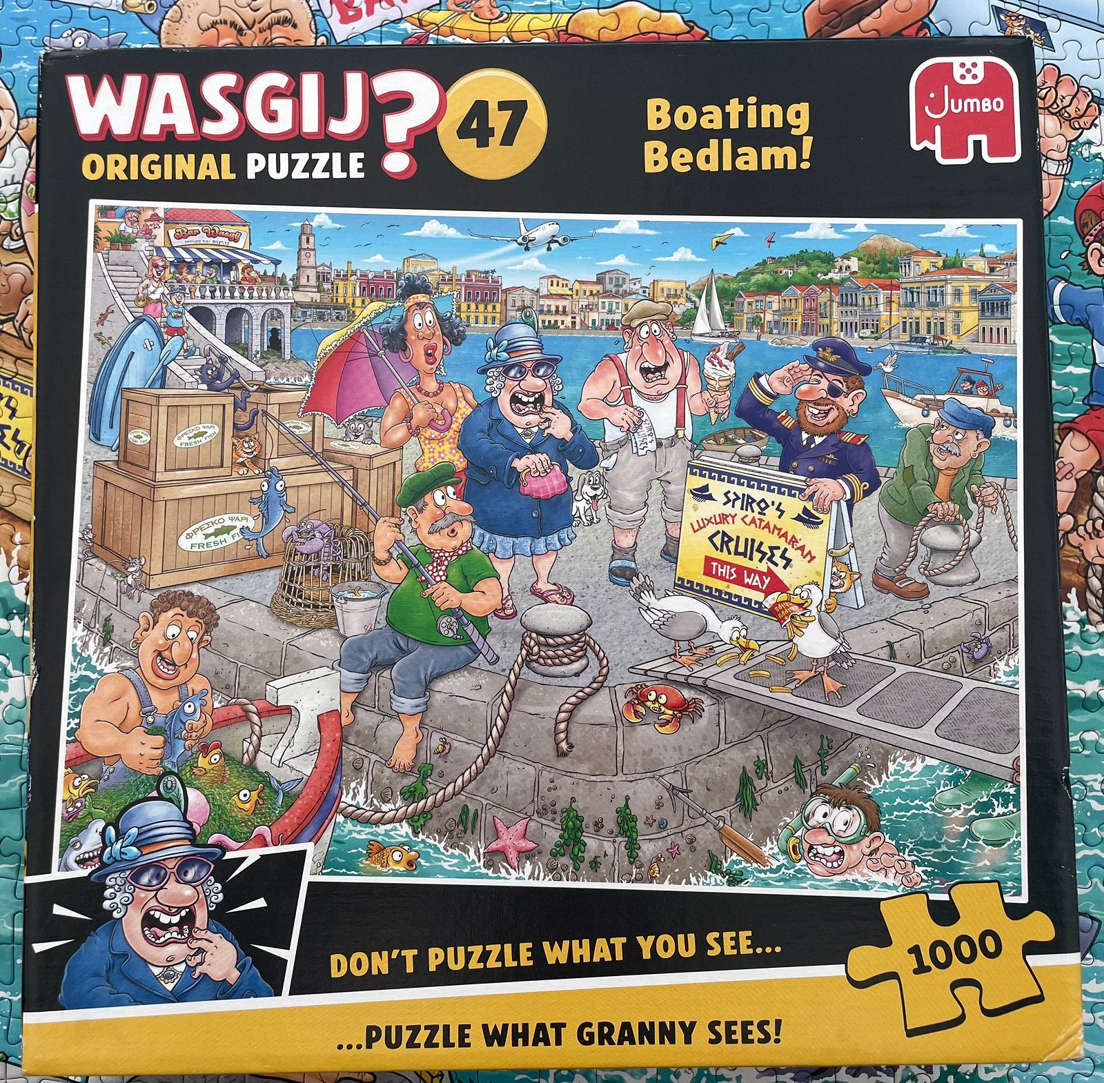 Wasgij Original 47 -  Boating Bedlam!, Ophalen of Verzenden, 500 t/m 1500 stukjes, Zo goed als nieuw