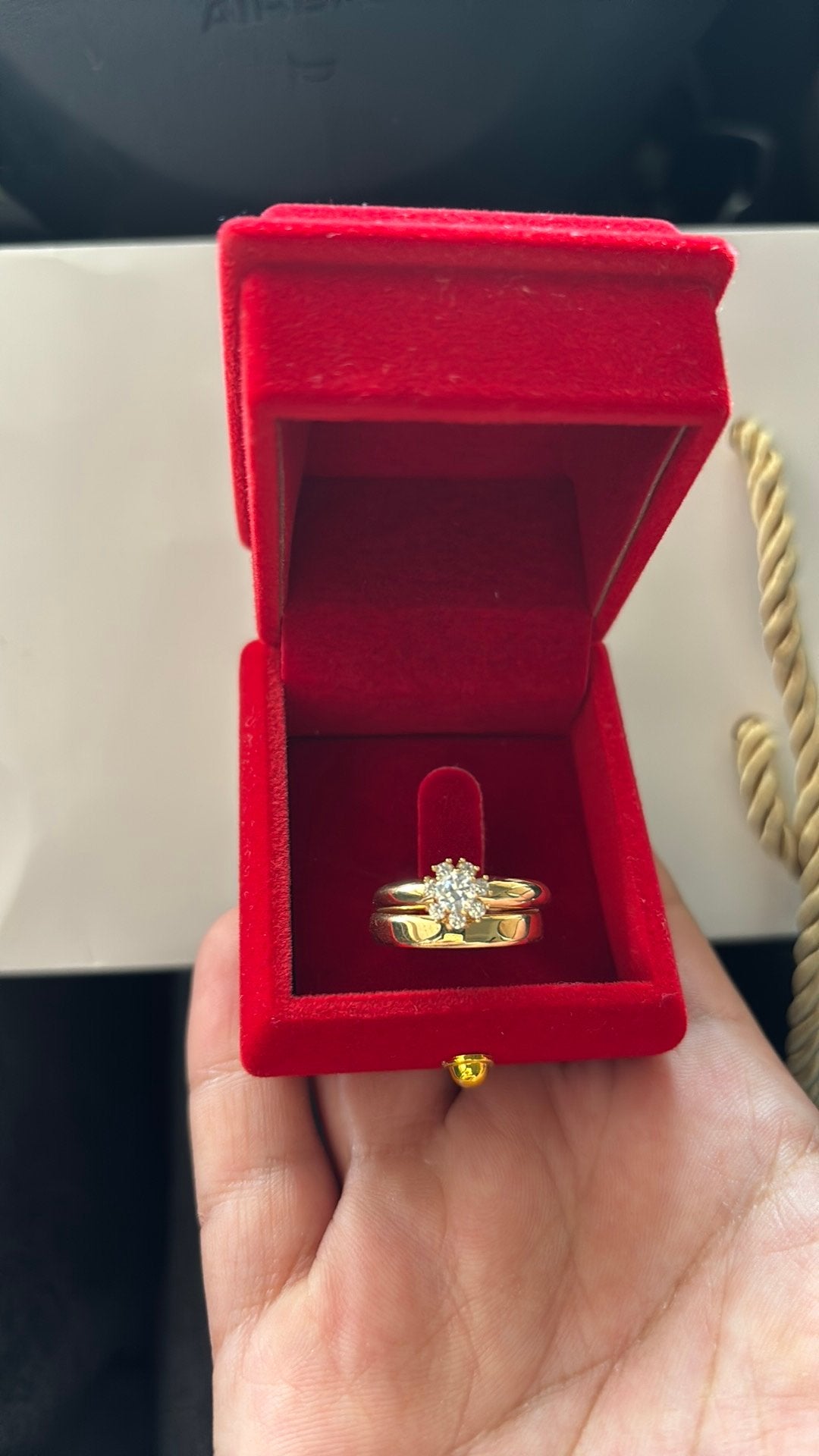18k gouden ring, Ophalen of Verzenden, Nieuw, Goud, Dame
