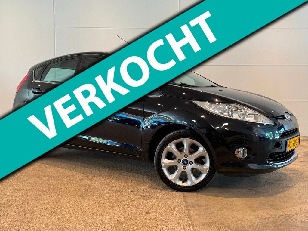 Ford Fiesta 1.25 Titanium, Euro 5, Stof, 82 pk, Zwart