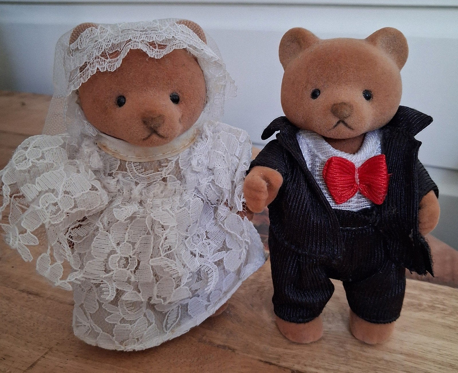 Sylvanian Families Bruidspaar Beren - Bruiloft Set, Ophalen of Verzenden, Gebruikt