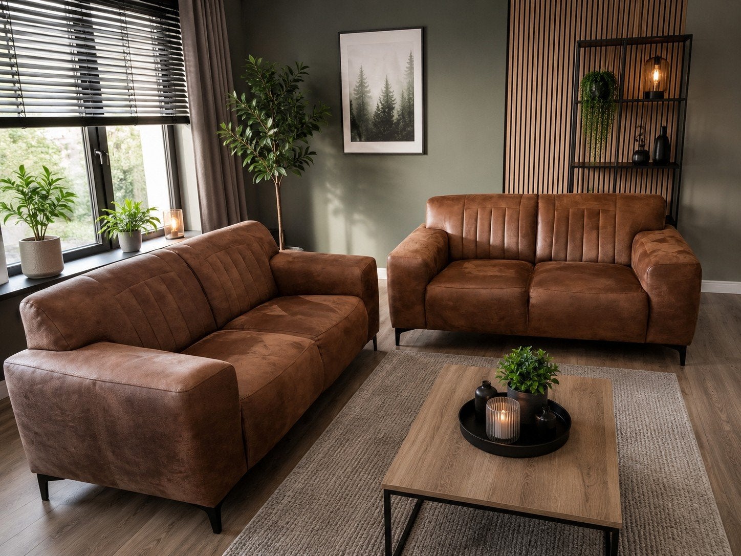 Mooi 2-delig bankstel, direct op te halen, Ophalen, Gebruikt, 150 tot 200 cm, Tweepersoons