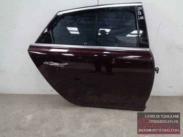 Deur Jaguar XJ X351 rechts achter LWB donker rood, Auto-onderdelen, Carrosserie en Plaatwerk, Gebruikt, -, Deur, -