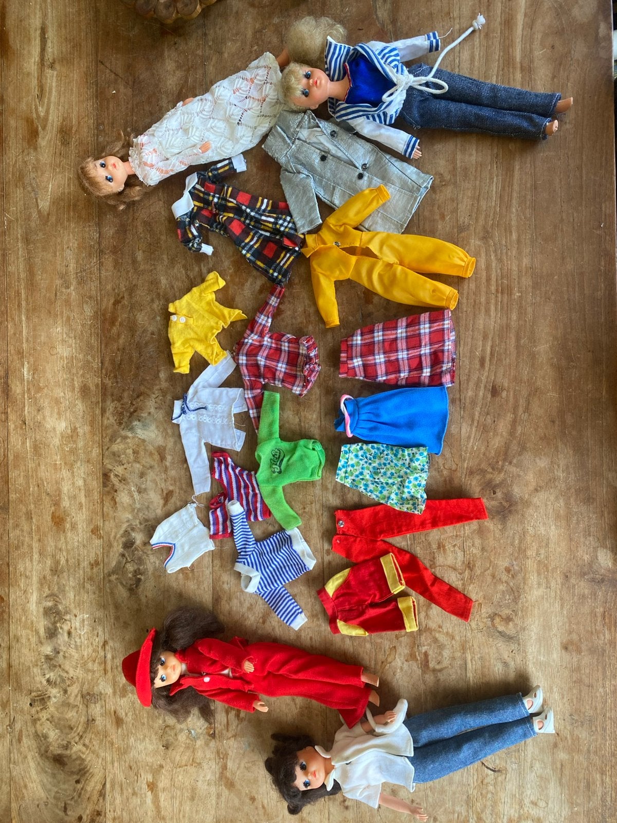 Vintage fleur aankleedpoppen met verschillende kleding, Ophalen of Verzenden, Zo goed als nieuw, Pop