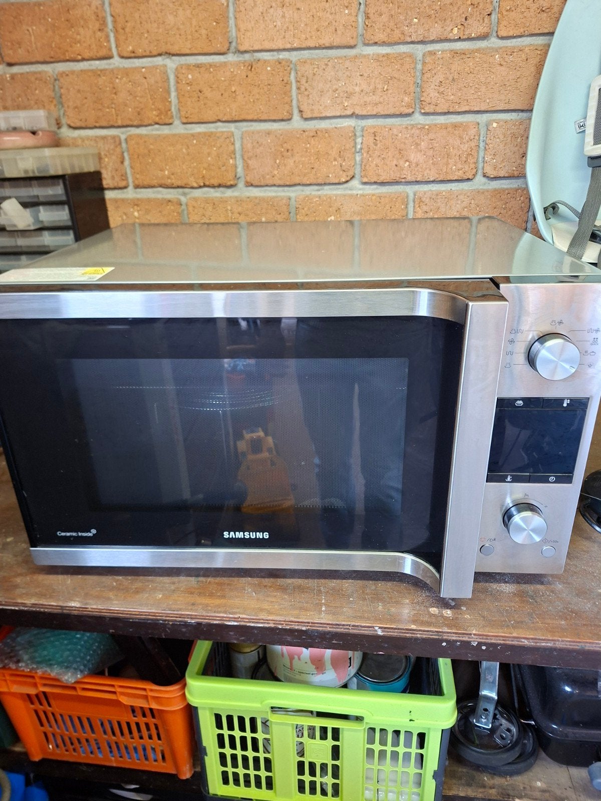 combi magnetron van Samsung, Witgoed en Apparatuur, Ophalen, Combimagnetron, Grill, Zo goed als nieuw