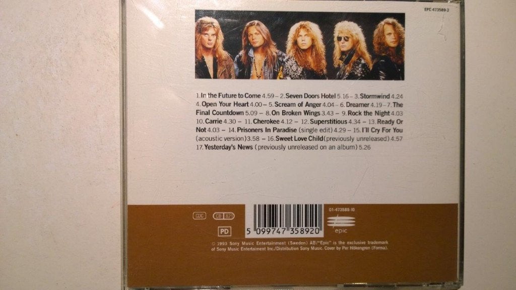 Europe - 1982 - 1992, Cd's en Dvd's, Ophalen of Verzenden, Zo goed als nieuw, Poprock, Album