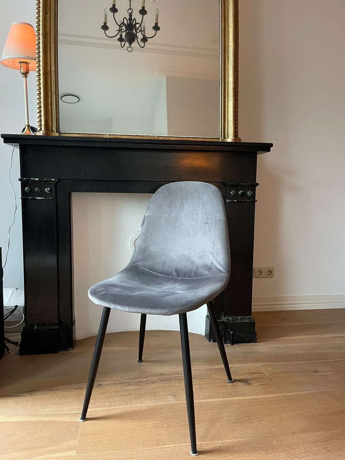Eetkamerstoelen (5 stuks), Ophalen, Gebruikt, Grijs, Vijf, Zes of meer stoelen