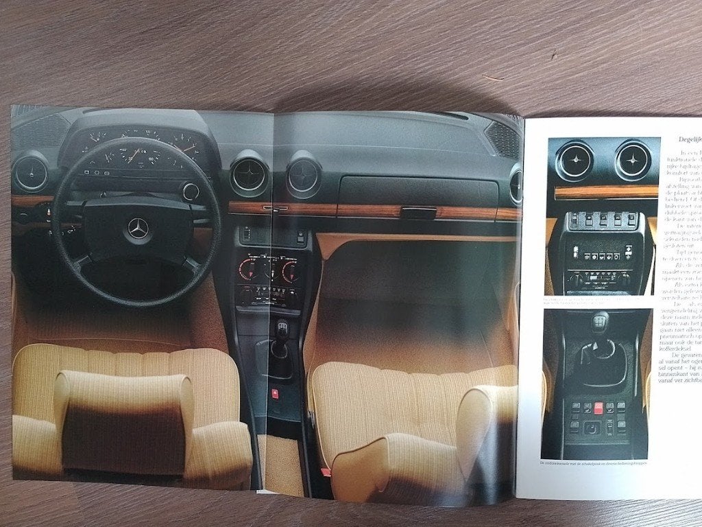 Mercedes 200D, 240D, 300D autofolder 1982 W 123, Ophalen of Verzenden, Nieuw, Mercedes