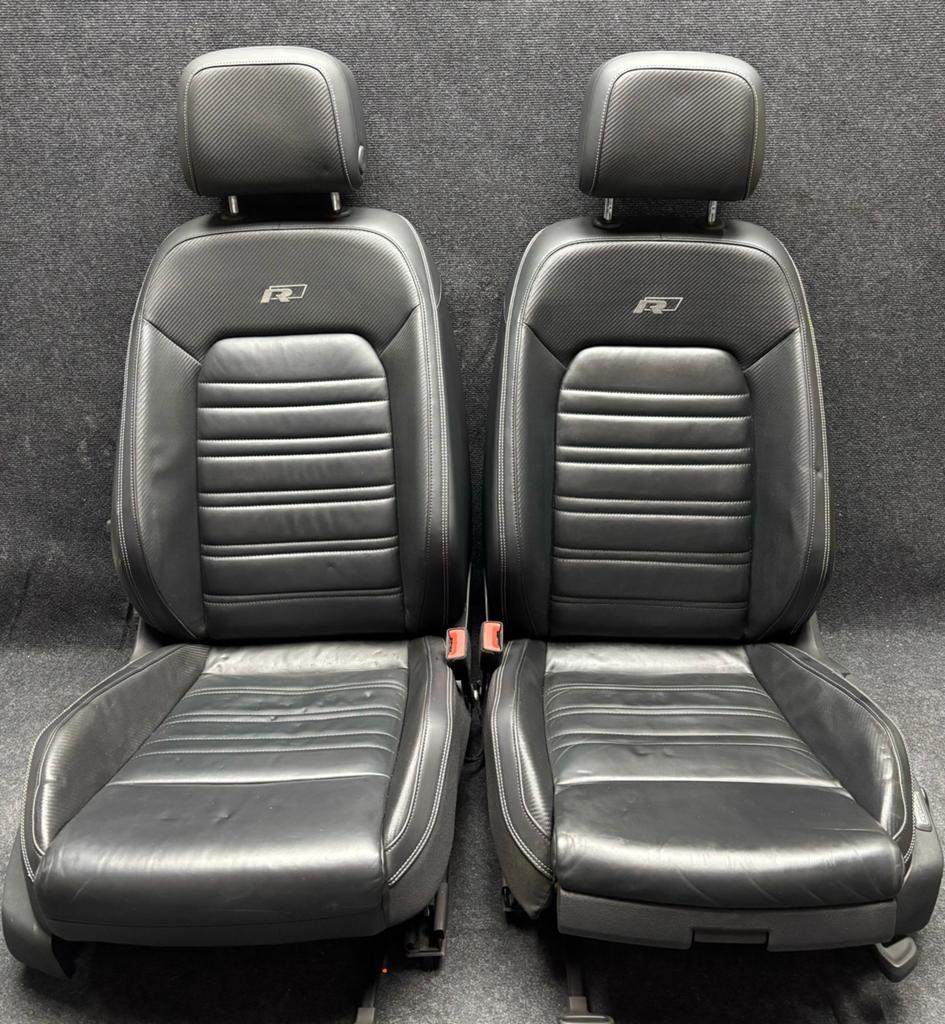 Vw Passat B8 variant R line leder zwart stoelverwarming, Gebruikt, Ophalen of Verzenden, Vw, Vw