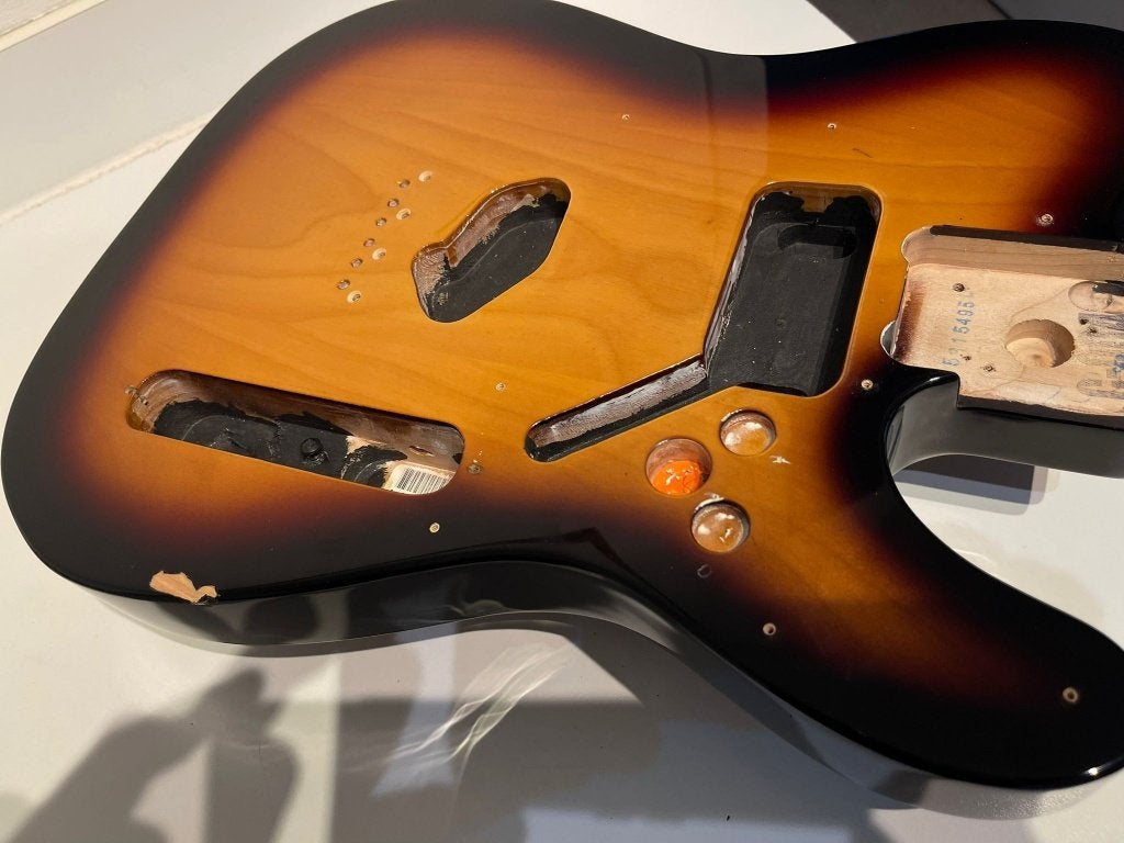 Fender Mexico body voor uw project, Muziek en Instrumenten, Ophalen of Verzenden, Gebruikt, Elektrische gitaar