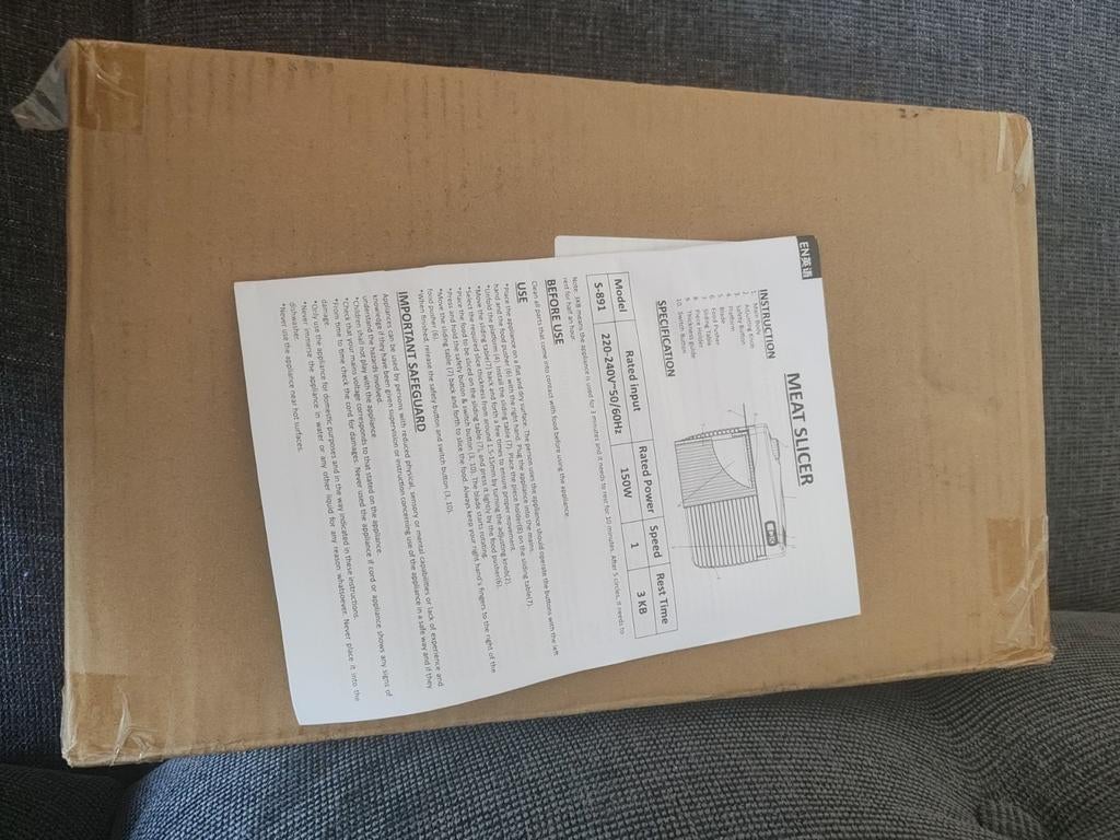 Vlees Snijmachine S-891 - 150W, Ophalen of Verzenden