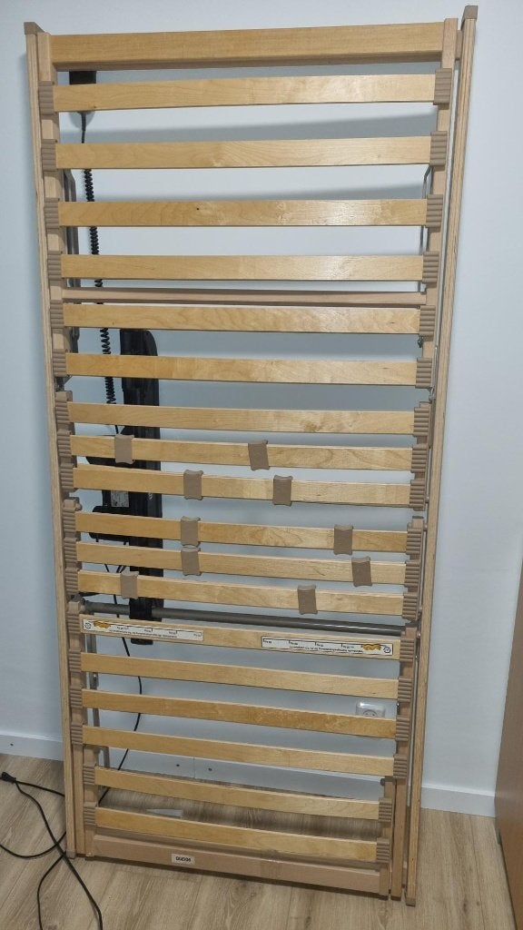 lattenbodem elektrisch 90/200, Ophalen, 90 cm, Eenpersoons, Zo goed als nieuw