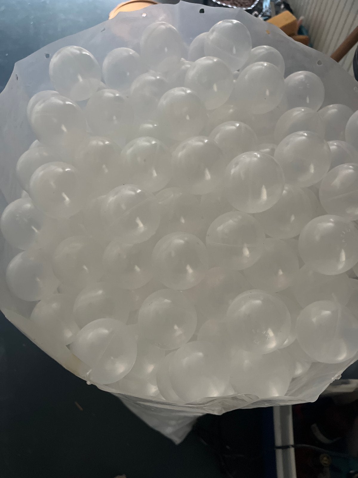Isolatieballen voor vijver, Ophalen, Gebruikt