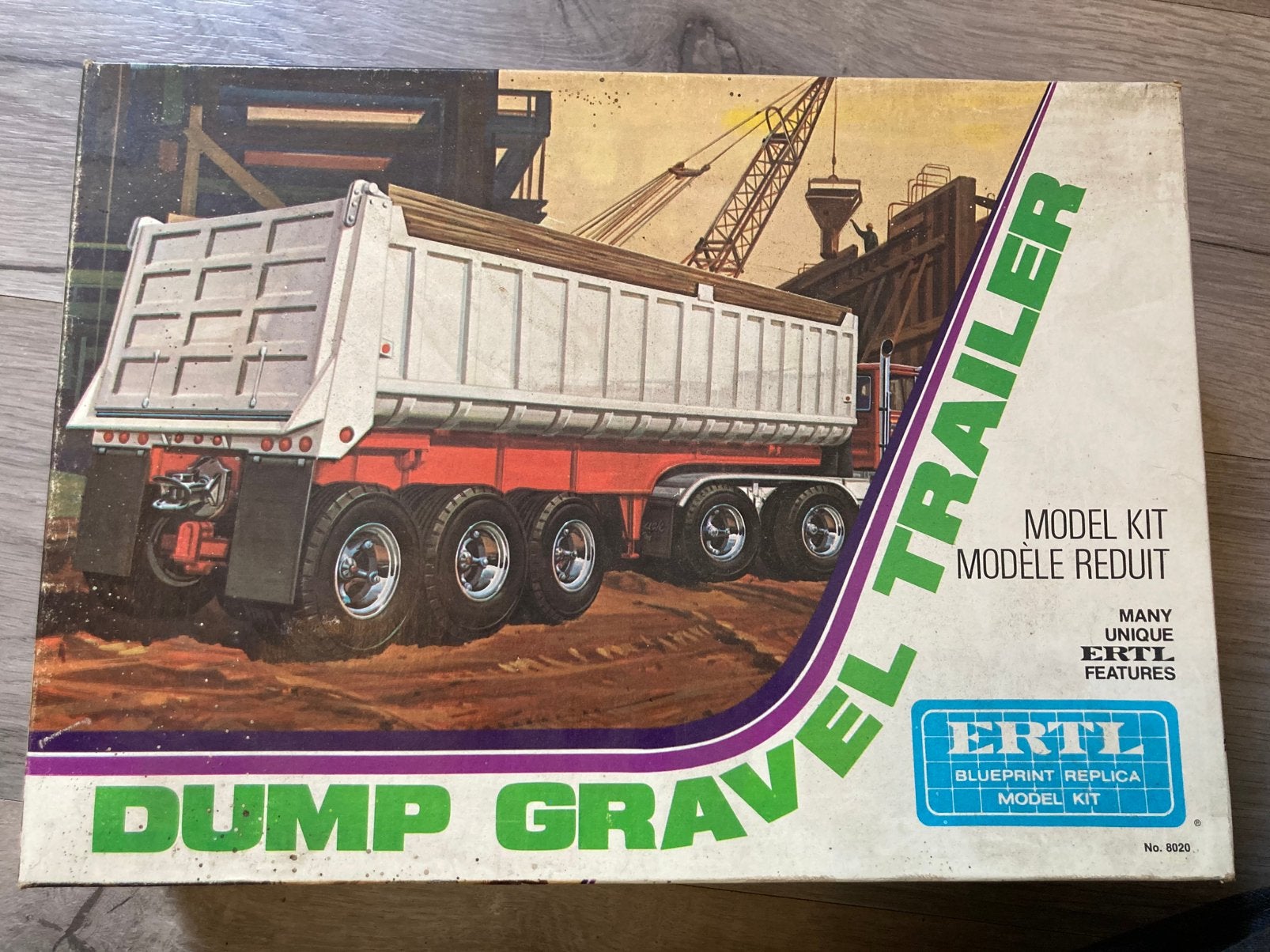 ERTL model kit Dump gravel trailer, Overige merken, 1:50 of kleiner, Nieuw, Ophalen of Verzenden