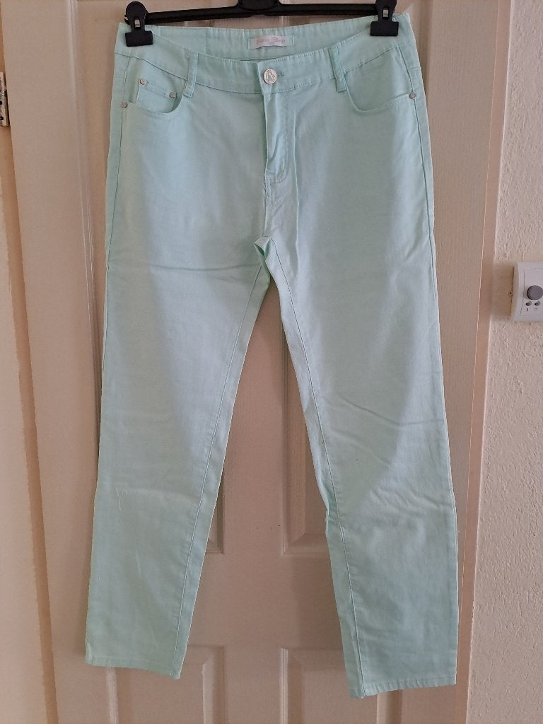 Mintgroene broek maat 48 Nieuw, Kleding | Dames, Seven Days, Nieuw, Ophalen of Verzenden, Broek of Spijkerbroek