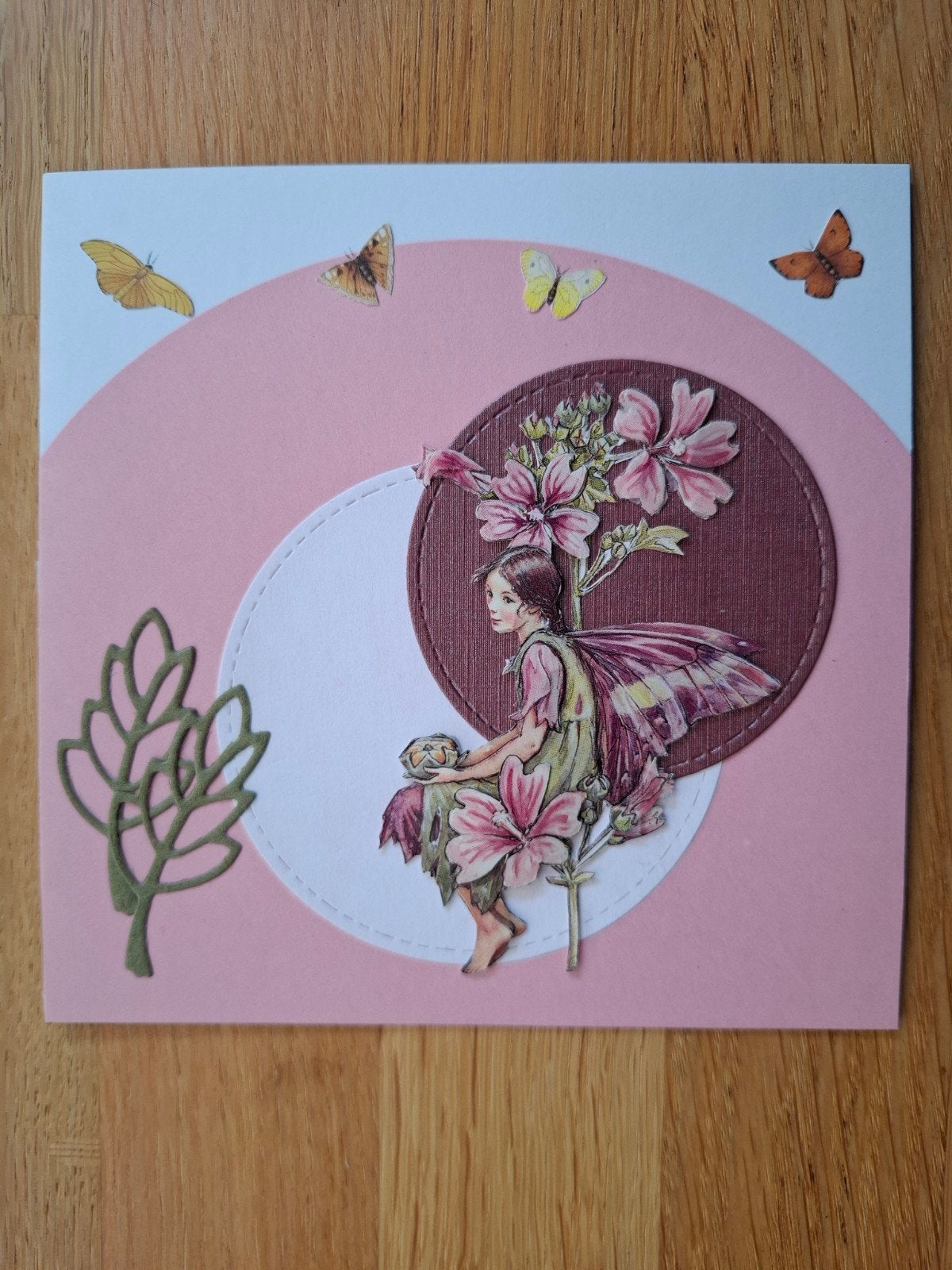 Zelfgemaakte kaart met fantasy fairy, Ophalen of Verzenden, Nieuw