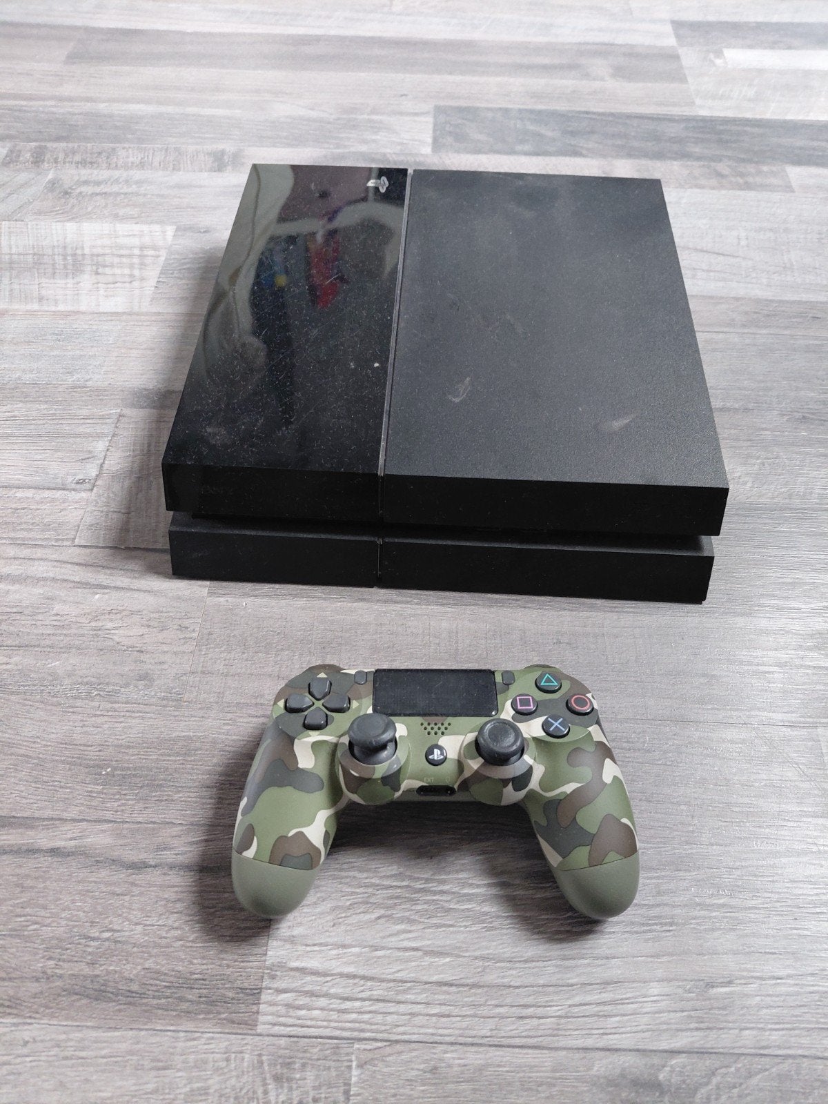 PlayStation 4 met camouflage controller, Ophalen, Gebruikt, Met 1 controller, Original