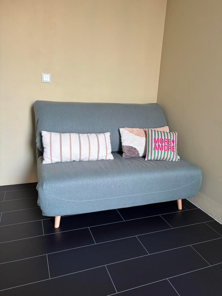 Slaapbank van La Redoute, 120 cm breed, Ophalen of Verzenden, Zo goed als nieuw, Tweepersoons, 140 cm