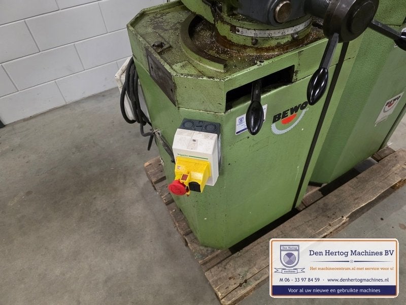 Bewo 315 LT met koeling twee snelheden 100x100mm 400V, Ophalen, Gebruikt, Bewo, Afkortzaag