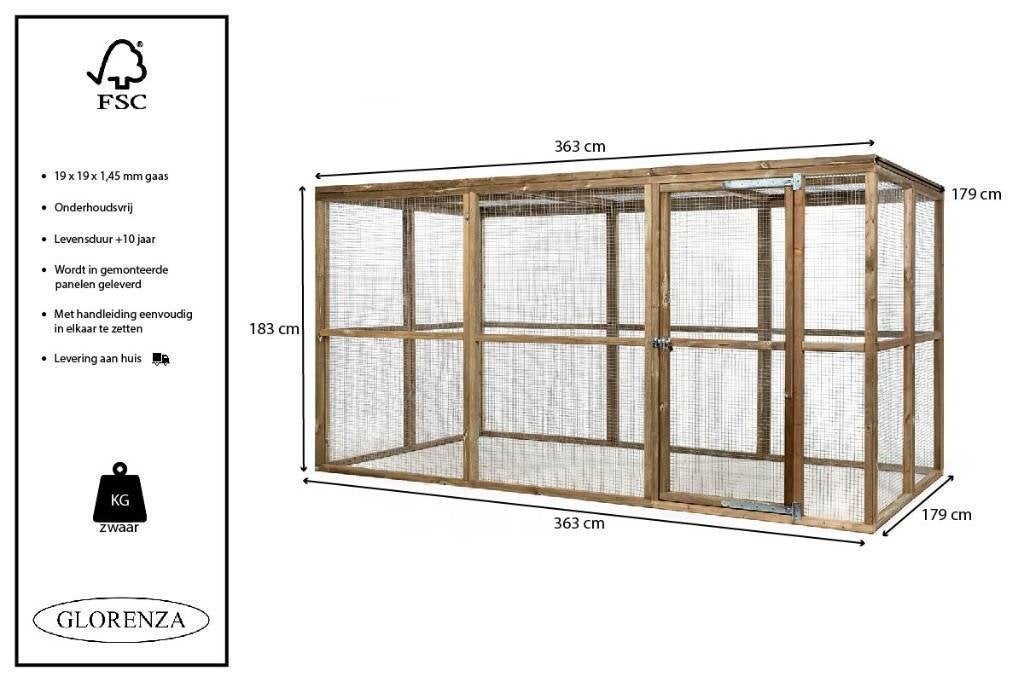 Houten konijnenrennen, Minder dan 60 cm, Kooi, Ophalen of Verzenden, Minder dan 75 cm