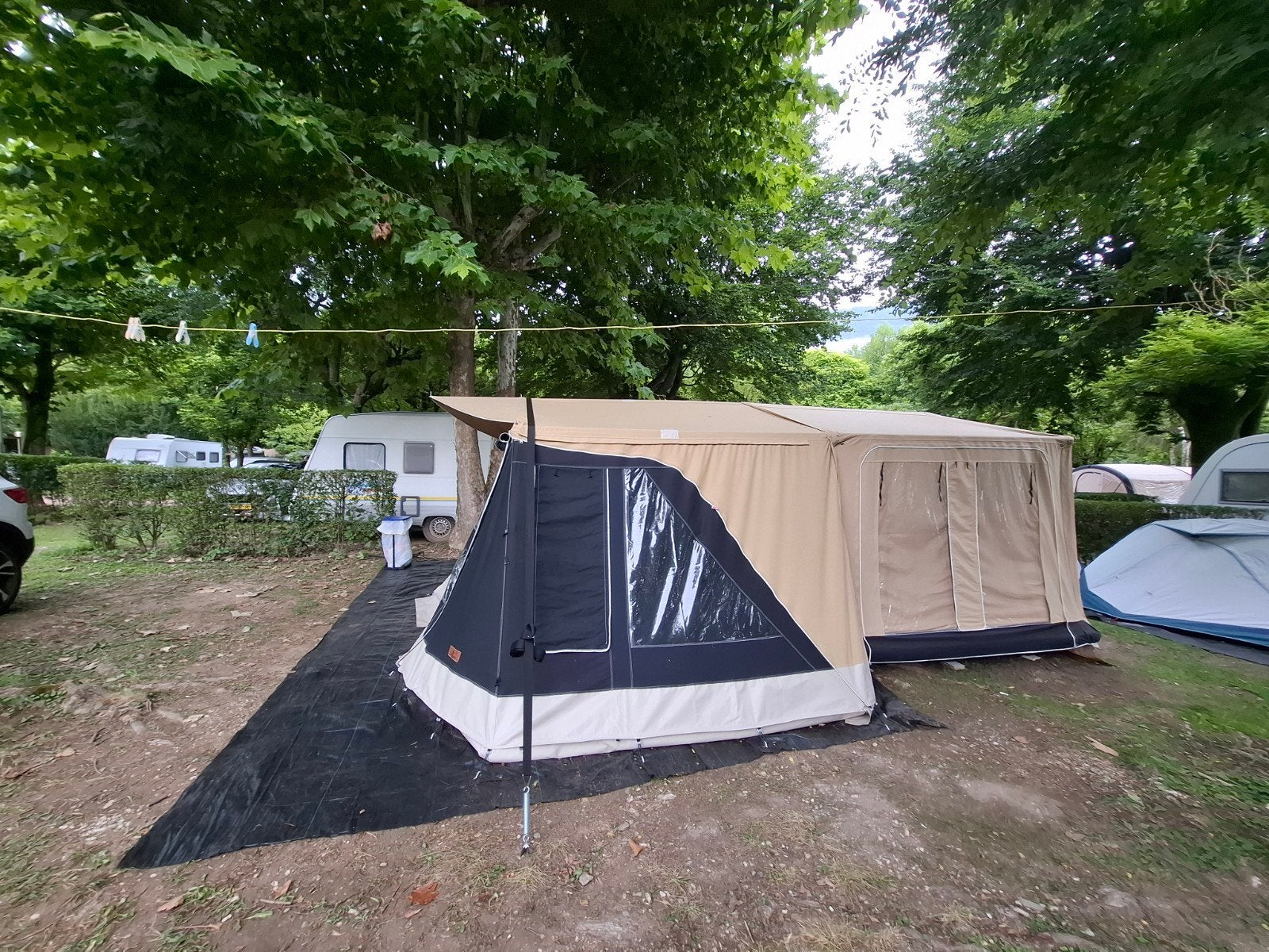 Combi-Camp Country vouwwagen, Ophalen, Combi-Camp, Beige, Aanwezig