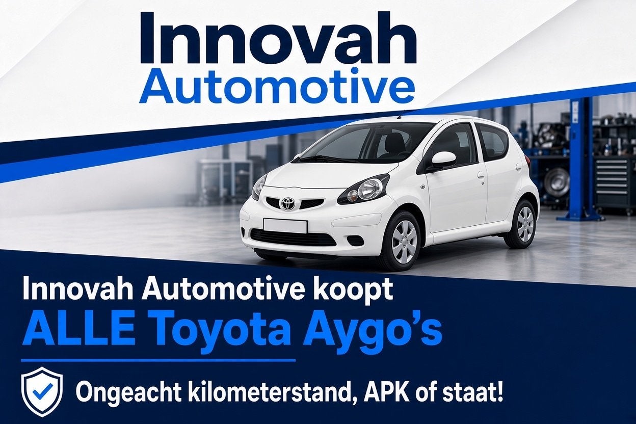 Innovah Automotive koopt ALLE Toyota Aygo's, Ophalen, Administratie@innovahautomotive.com, Toyota, Innovah Automotive