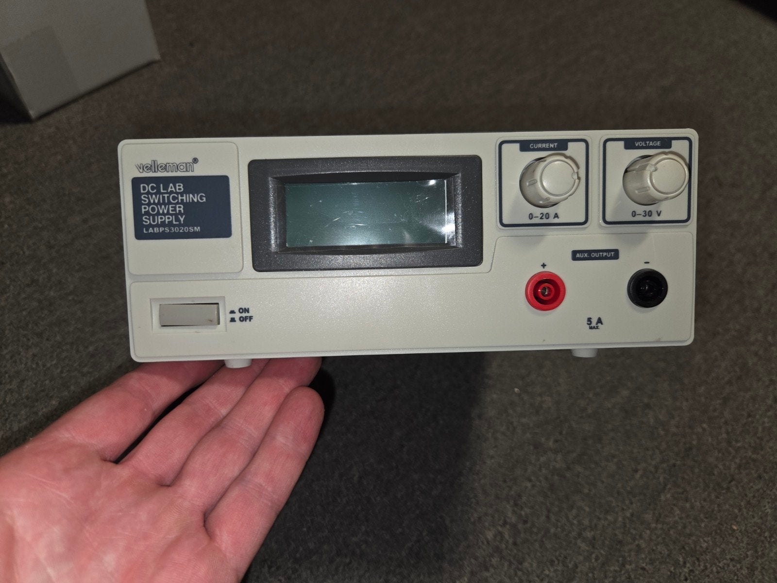 Velleman DC Lab Schakelende Voeding LABPS3020SM, Ophalen of Verzenden, Gebruikt