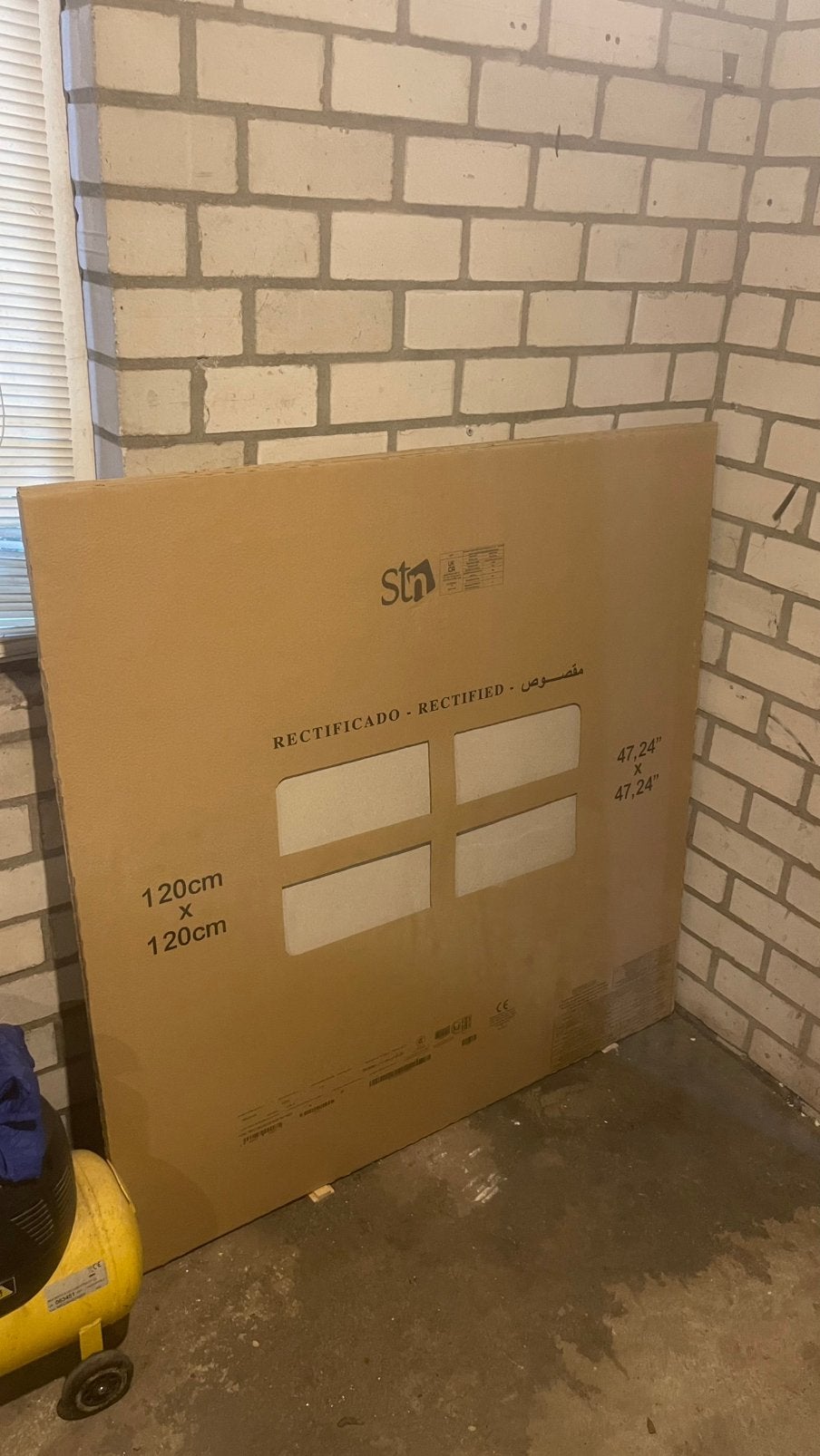 Vloer wand tegel 120x120cm Belavu ivoor mat gerectificeerd, Doe-het-zelf en Verbouw, Tegels, Ophalen, 60 cm of meer, Nieuw, Minder dan 5 m²