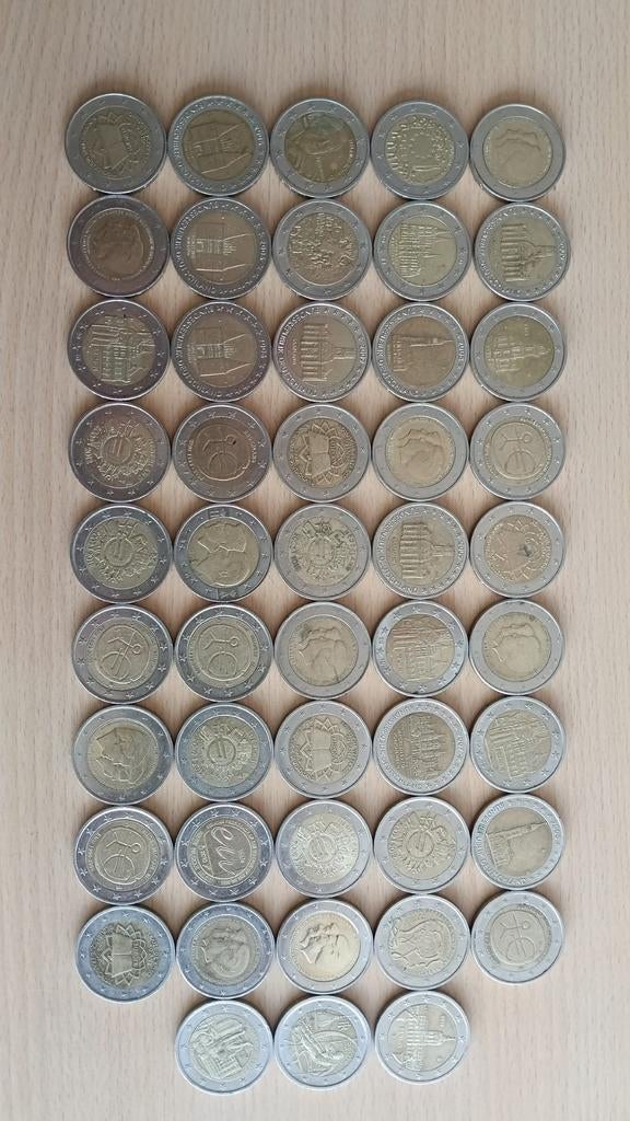 48 munten van 2 euro om te ruilen, Ophalen of Verzenden, Overige landen, 2 euro