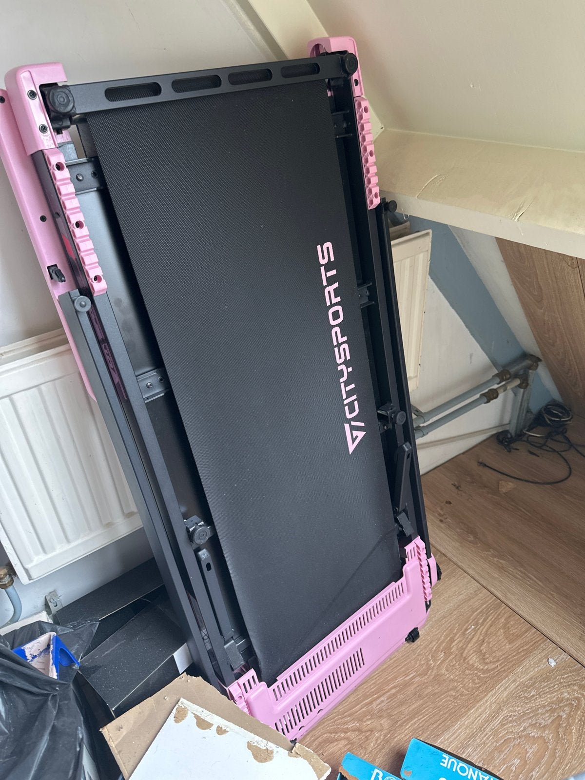 CITYSPORTS Elektrische Loopband Roze/Zwart - Z.G.A.N., Sport en Fitness, Ophalen of Verzenden, Zo goed als nieuw, Metaal, Loopband