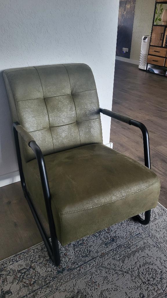 Fauteuil, Huis en Inrichting, Fauteuils, Ophalen, 75 tot 100 cm, Zo goed als nieuw, Industriële