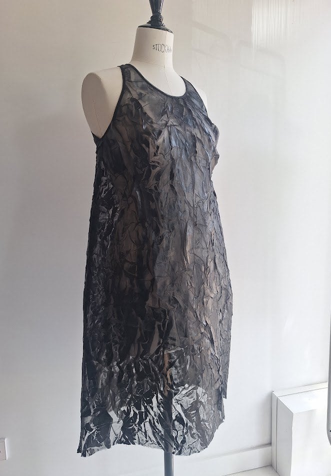 ischiko transparante jurk textiel design small medium zwart, Maat 38/40 (M), Zwart, Nieuw, Ophalen of Verzenden