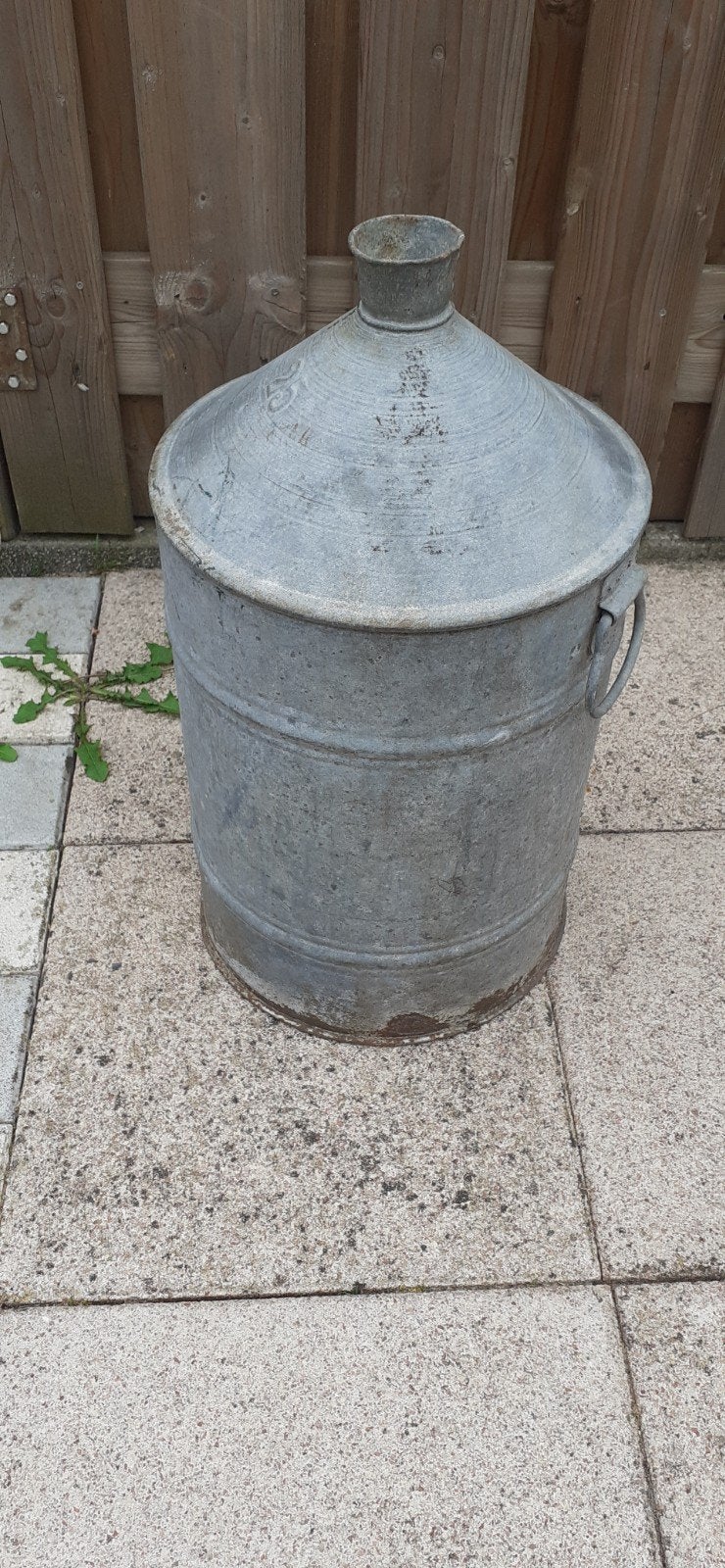DECORATIEF VAT , ZINK ,TUIN, Ophalen of Verzenden, Gebruikt