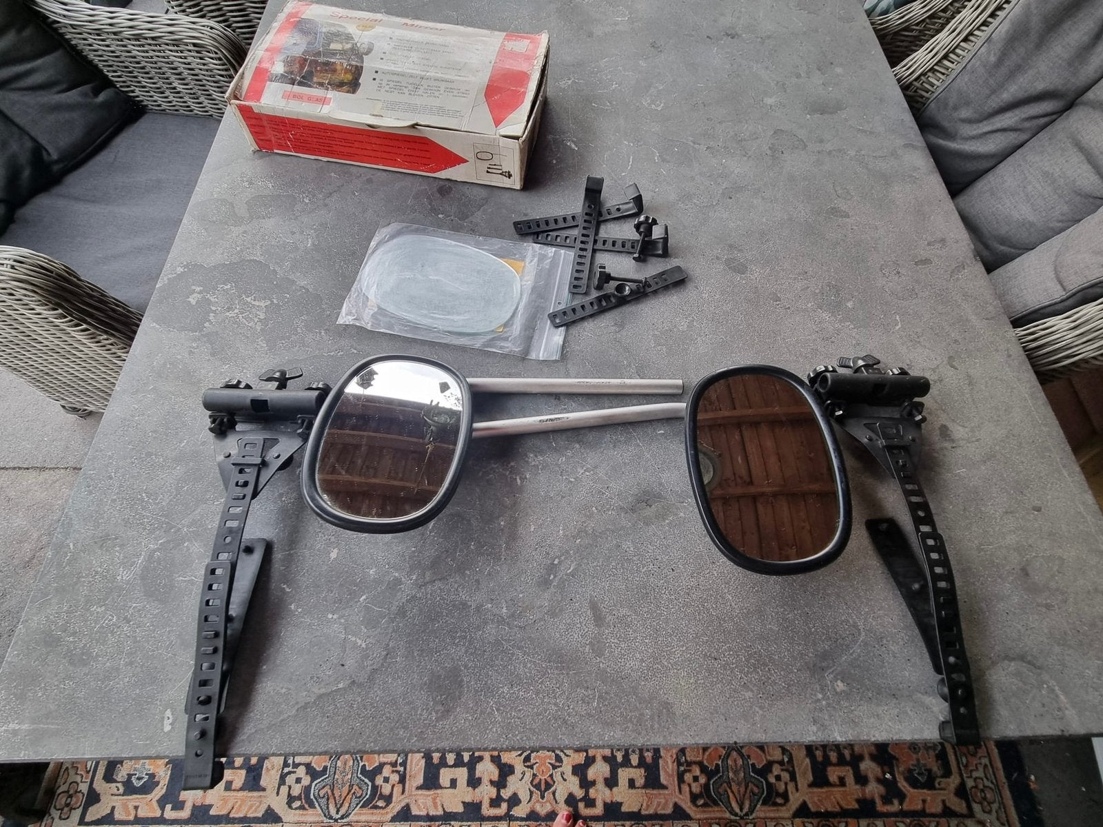 Caravan spiegels, Ophalen, Gebruikt