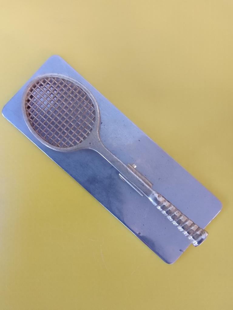 Tennisracket paperclip vintage, Antiek en Kunst, Ophalen of Verzenden