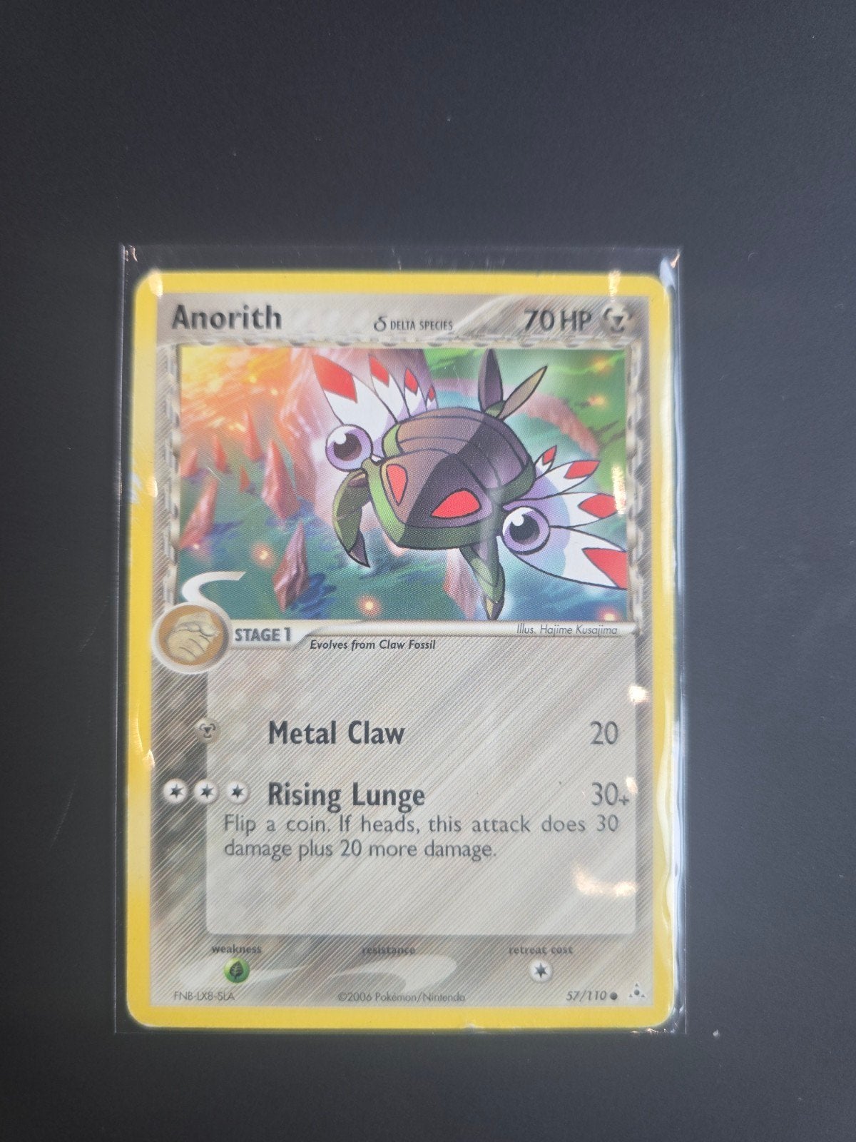 Anorith #57 Pokemon Holon Phantoms, Ophalen of Verzenden, Zo goed als nieuw, Losse kaart