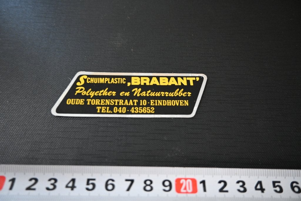 sticker folie ehv schuimplastic BRABANT oude torenstraat 10, Ophalen of Verzenden, Zo goed als nieuw