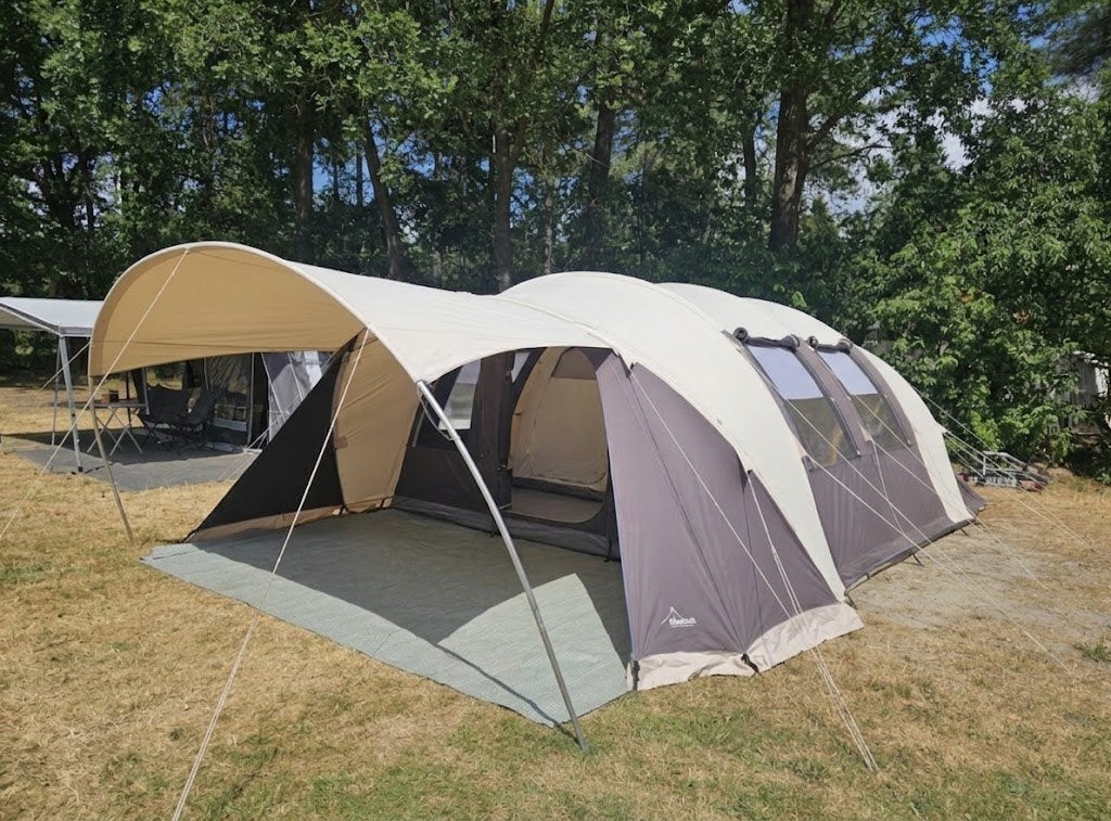 Tent voor 6 personen - Oberlink trail 600 tunnentent, Ophalen, Gebruikt, Tot en met 6