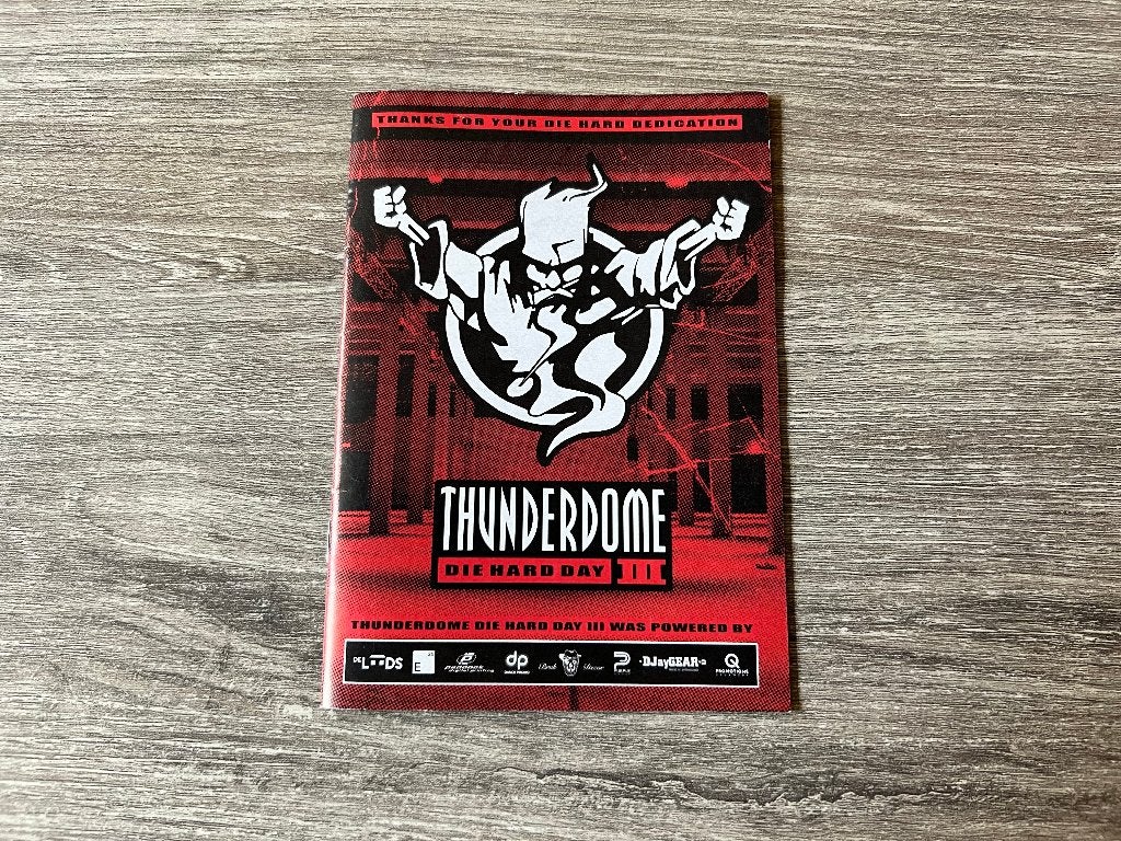ID&T Thunderdome Die Hard 3 Flyer Boekje (2018) Hardcore, Ophalen of Verzenden