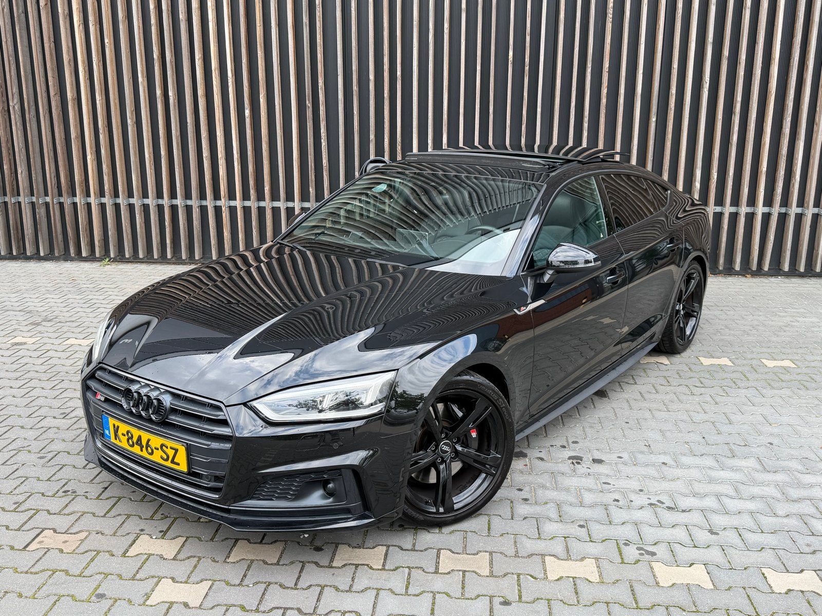 Audi A5 S5 3.0 Tfsi Quattro 354pk Tiptronic 2018 Zwart, Lichtsensor, Zwart, 2995 cc, Zwart