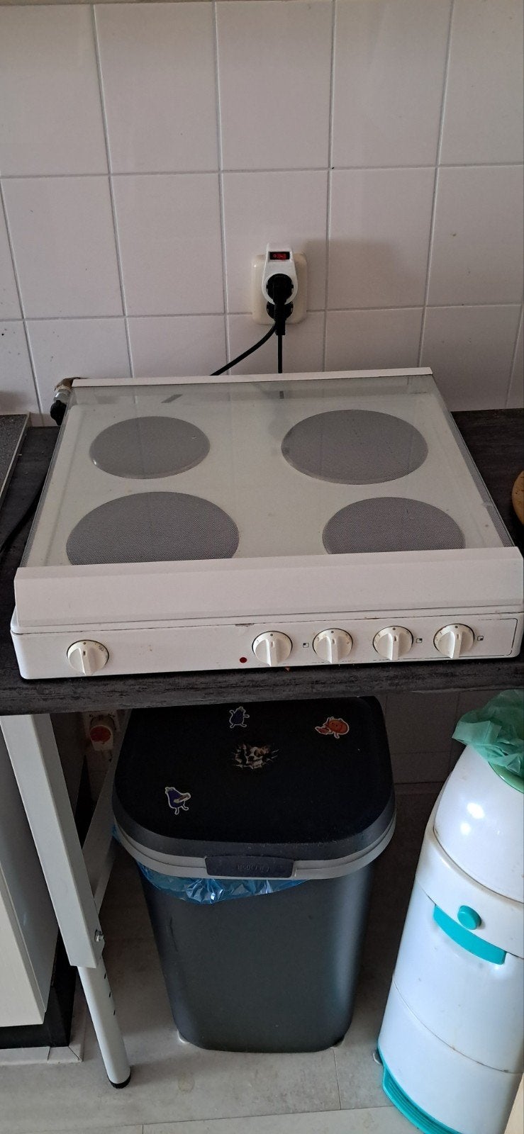 Vrijstaand elektrisch kooktoestel met 4 kookzones, Witgoed en Apparatuur, Kookplaten, Ophalen