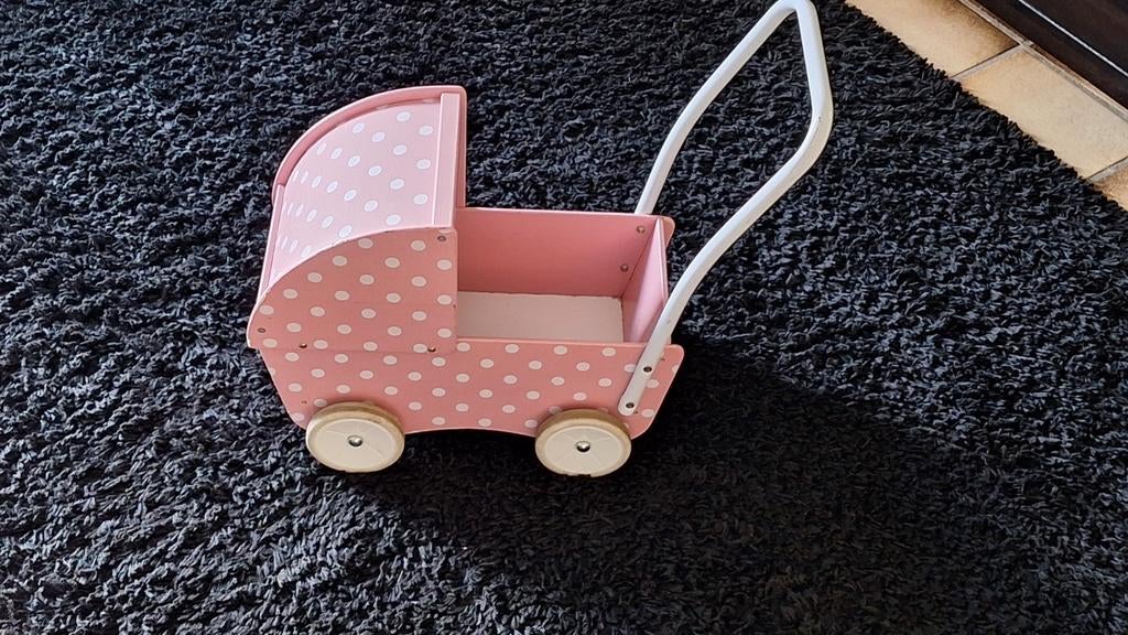 Kinderwagentje hout, Ophalen